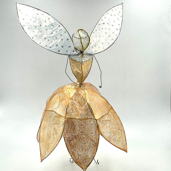 Fairy Angel "Copper Leaf" Snow Jewels