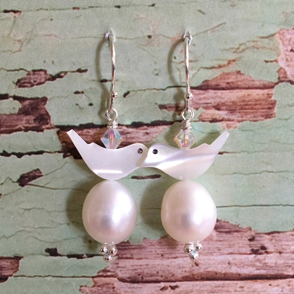 Bird and Egg Earrings