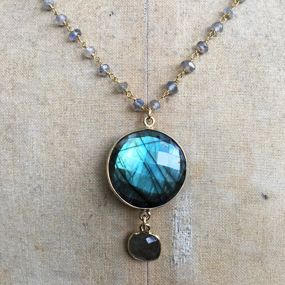 Double Labradorite Necklace