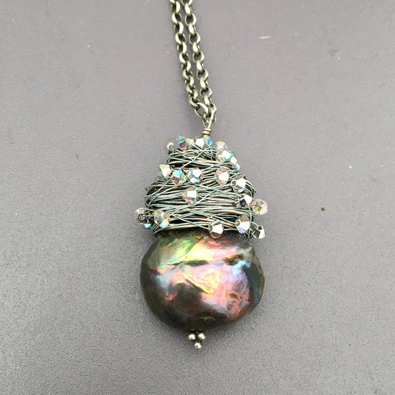 Extra Large Wrapped Baroque Pearl Necklace