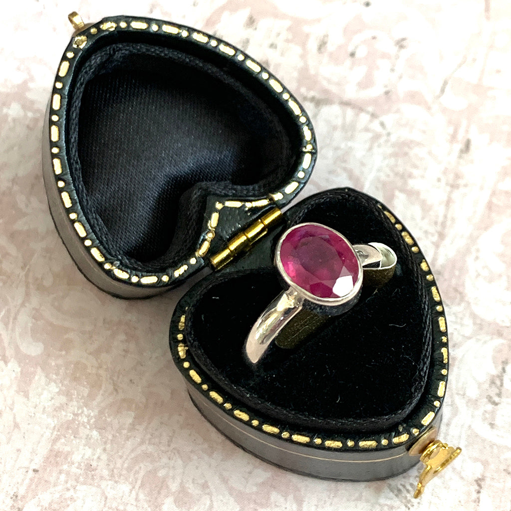 Ruby and Silver Ring