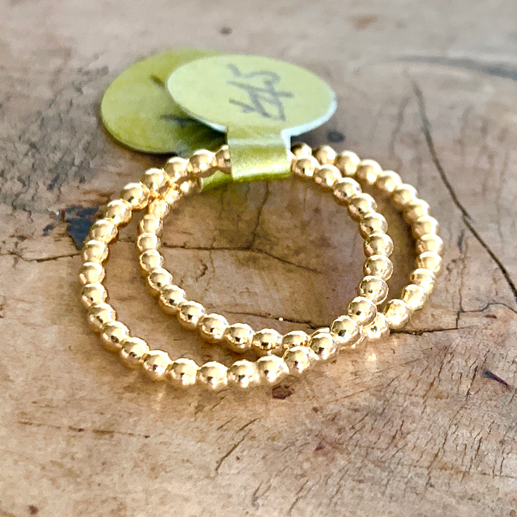 Gold Filled Beaded Ring