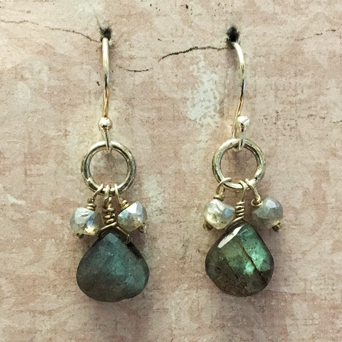 Labradorite Briolette Earrings