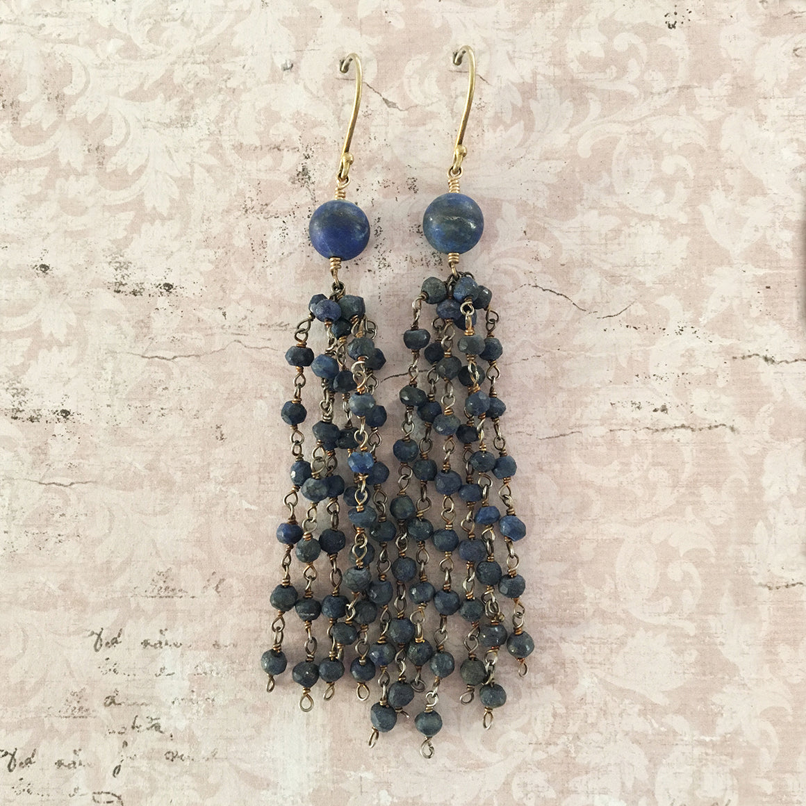 Lapis Lazuli Tassel Earrings