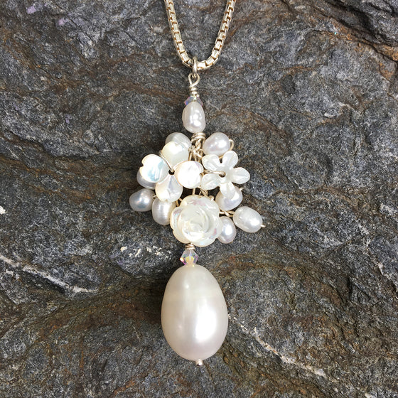 Large Floral Cluster Necklace