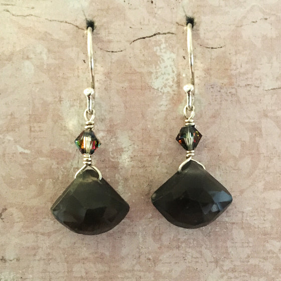 Misty Moonstone Earrings