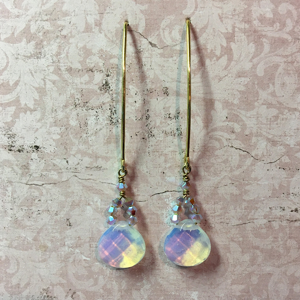 Opalite Arc Earrings