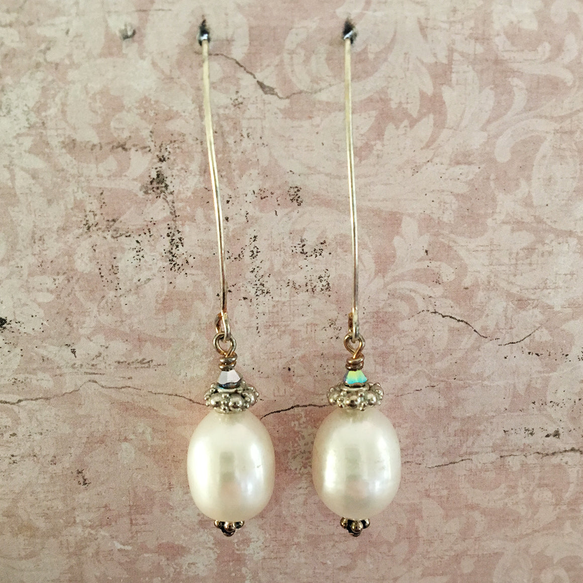 Pearl Arc Earrings