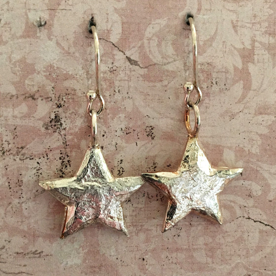 Silver Small Star Earrings