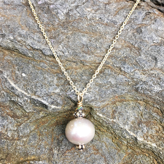 Single Pearl Necklace