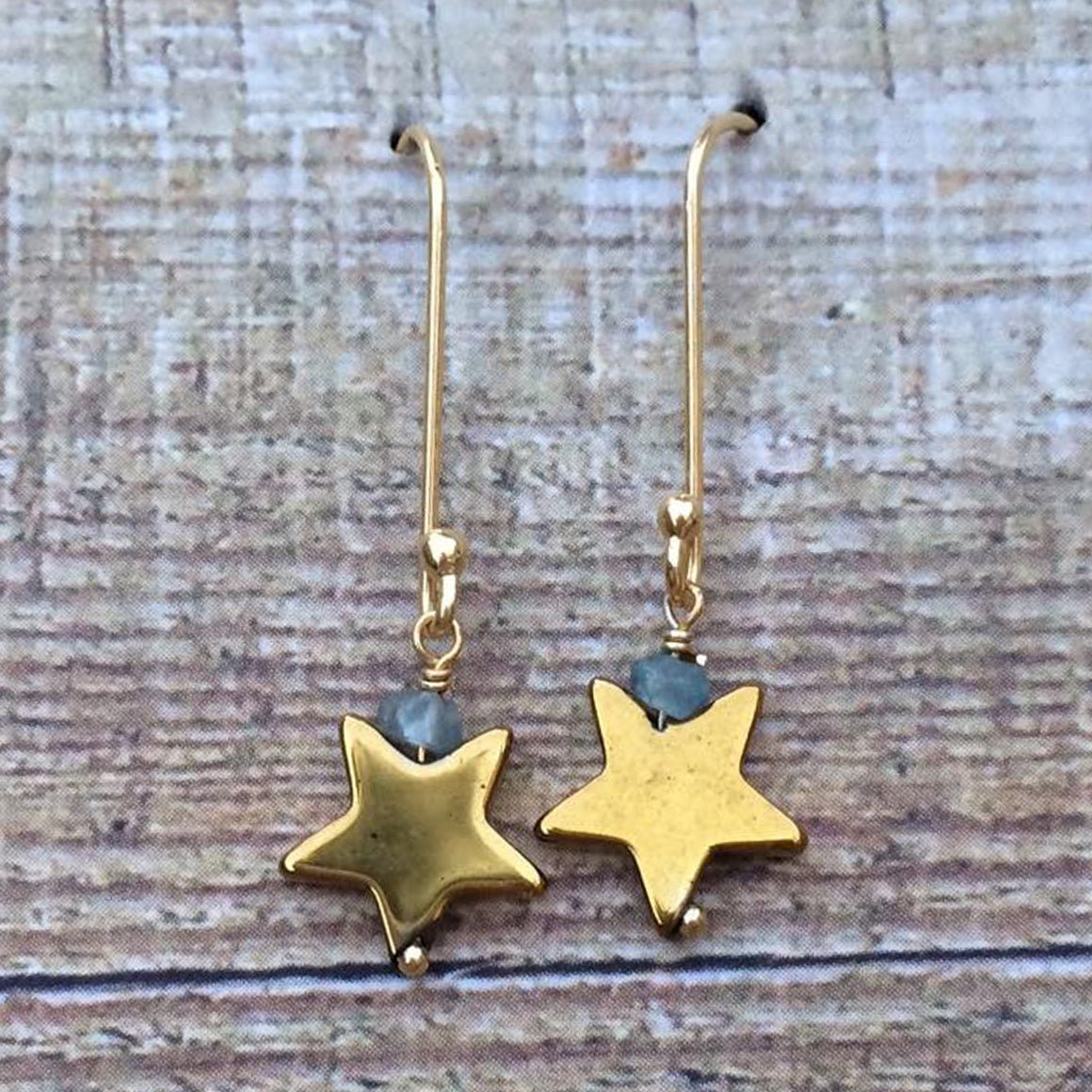 Small Gold Star Earrings